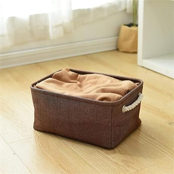 Storage Basket Fabric Storage Bin Shelf Basket Dog Toy Storage Basket - Picture 6 of 7